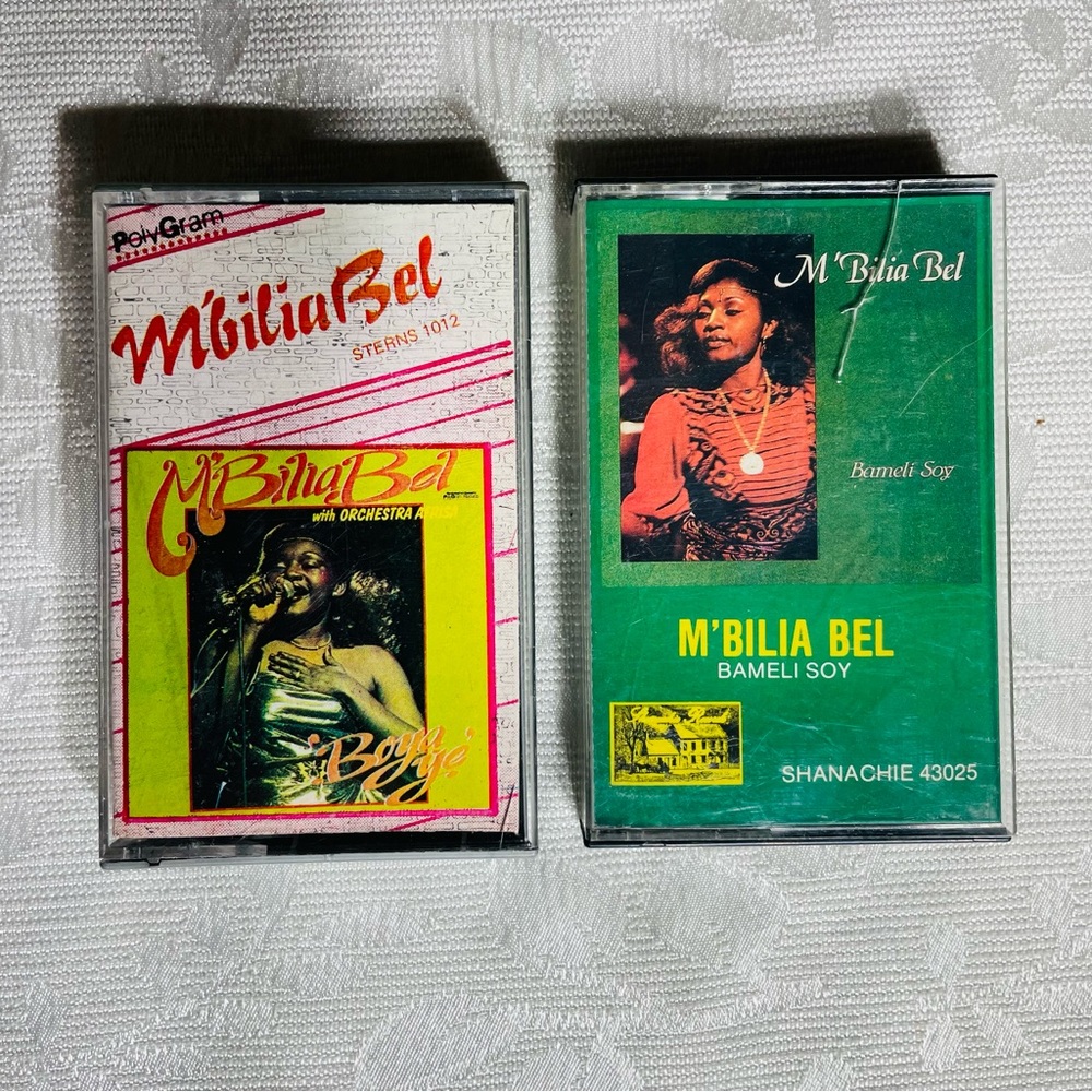 MBilia Cassette Tapes Bel Boya Ye and Bameli Soy Soprano Congo Rumba 80’s